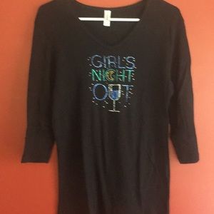 Rhinestone Wine Shirt